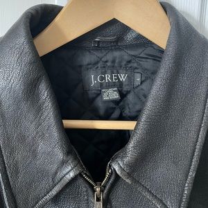 Black leather men’s jacket